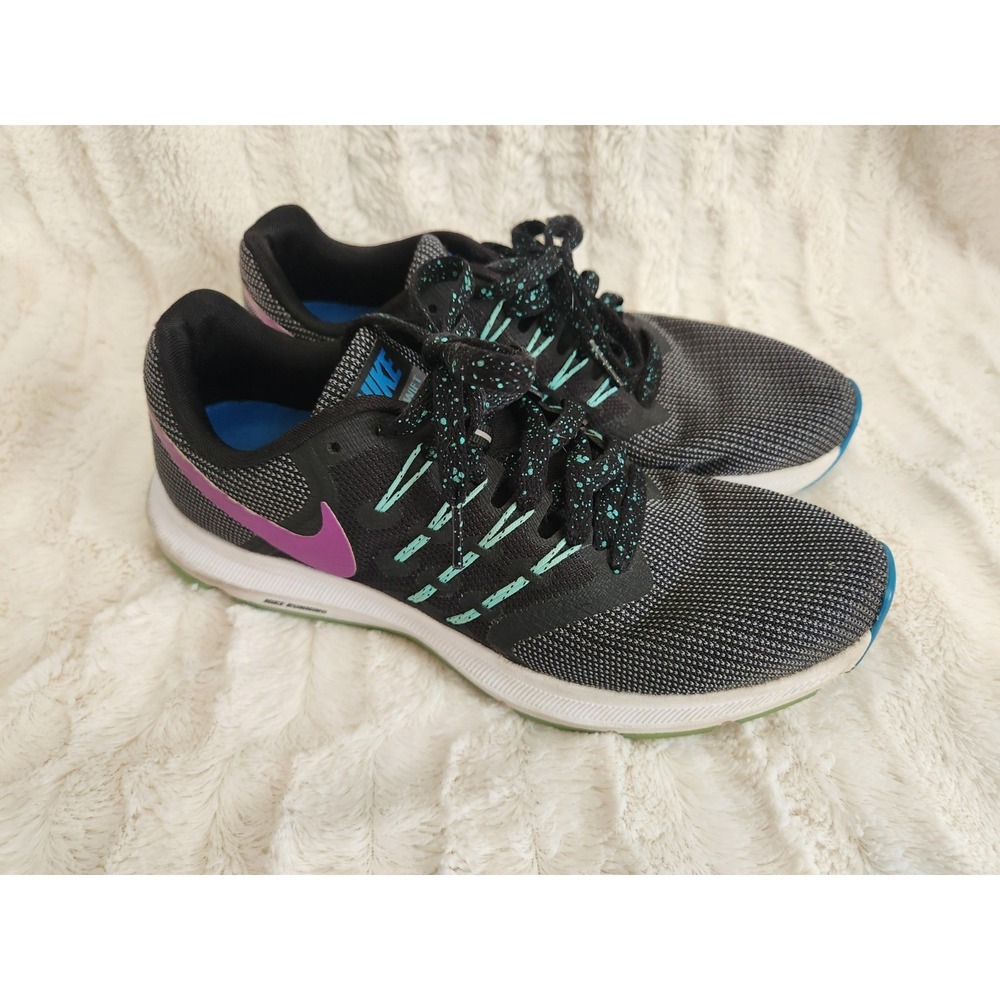 Nike Run Swift Black‎ Purple Running Training Shoes CN2157-001 Women US Size 8